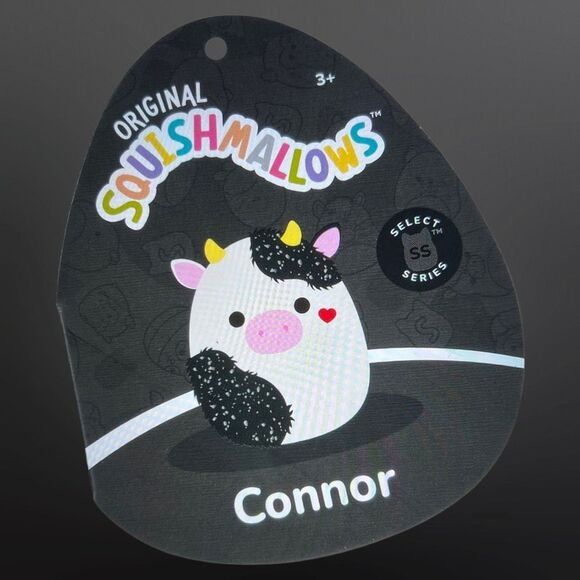 NWT 2024 Valentine Fuzzy Patty Cow & Connor Cow Select Series Squishmallows 8” - Picture 8 of 9